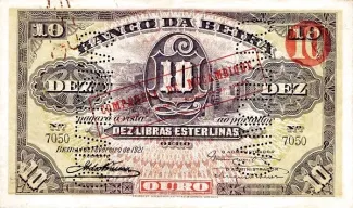 Mozambique 10 Libras, 1919 image