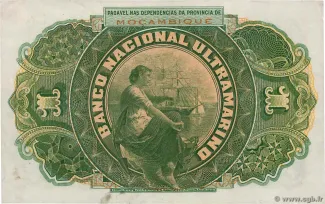 Mozambique 1 Escudo, 1941 reverse