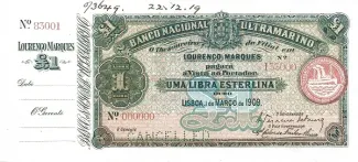 Mozambique 1 Libra, 1909 image