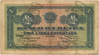 Mozambique 1 Libra, 1919 image