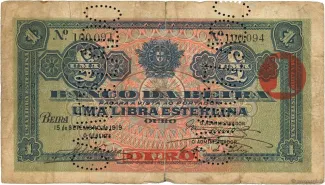 Mozambique 1 Libra, 1919 image