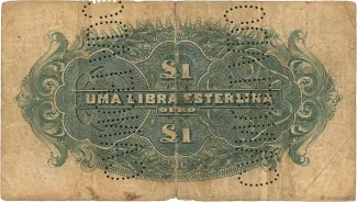 Mozambique 1 Libra, 1919 reverse