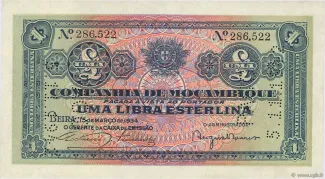 Mozambique 1 Libra, 1934 image