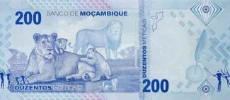 Mozambique 200 Meticais, 2024 reverse