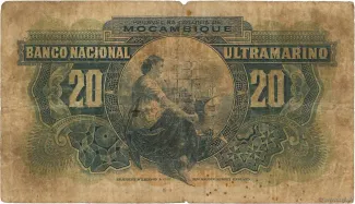 Mozambique 20 Escudos, 1937 reverse
