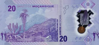 Mozambique 20 Meticais, 2024 reverse