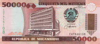Mozambique 50.000 Meticais, 1993 image