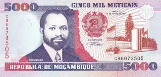 Mozambique 5.000 Meticais, 1991 image