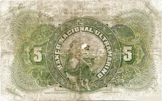 Mozambique 5.000 Réis, 1909 reverse