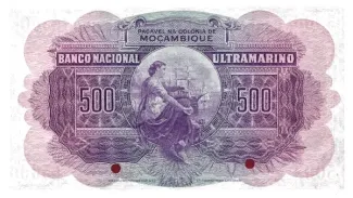 Mozambique 500 Escudos, 1941-1947 reverse