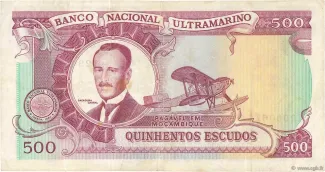 Mozambique 500 Escudos, 1972 reverse