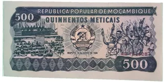 Mozambique 500 Meticais, 1989 image