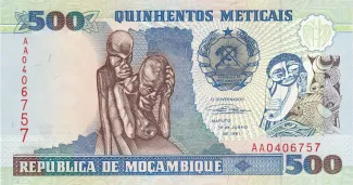 Mozambique 500 Meticais, 1991 image