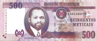Mozambique 500 Meticais, 2017 image