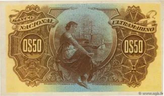 Mozambique 50 Centavos, 1914 reverse