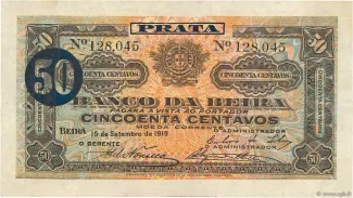 Mozambique 50 Centavos, 1919 obverse