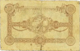 Mozambique 50 Centavos, 1920 reverse