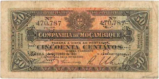 Mozambique 50 Centavos, 1931 obverse