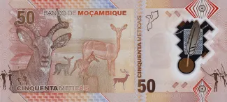 Mozambique 50 Meticais, 2024 reverse