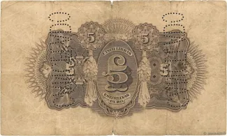 Mozambique 5 Libras, 1919 reverse