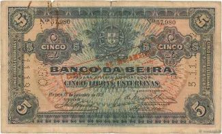 Mozambique 5 Libras, 1919 image