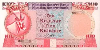 Namibia 10 Kalahar, 1990 image