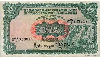 Namibia 10 Shillings, 1959 image