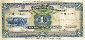 Namibia 1 Pound, 1954 image