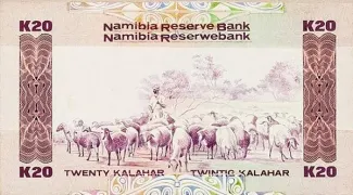 Namibia 20 Kalahar, 1990 reverse