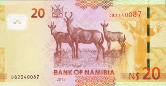 Namibia 20 Namibia, 2011-2013 reverse