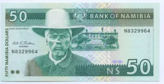 Namibia 50 Dollars, 1993 obverse
