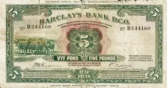 Namibia 5 Pounds, 1958 image