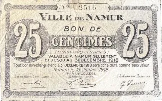 Namur (Namur) 25 Centimes, 1918 image