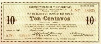 Negros 10 Centavos, 1942 image