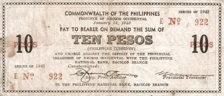 Negros 10 Pesos, 1942 image