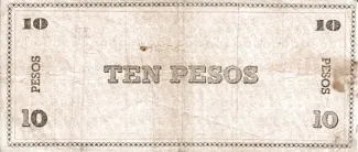 Negros 10 Pesos, 1942 reverse