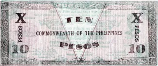 Negros 10 Pesos, 1942 reverse