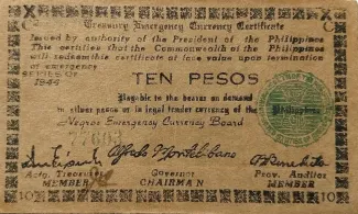 Negros 10 Pesos, 1945 image