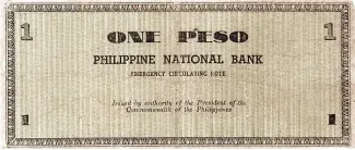 Negros 1 Peso, 1941 reverse