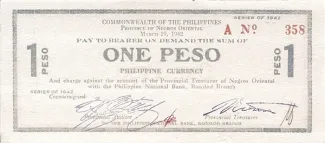 Negros 1 Peso, 1942 image