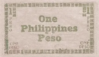 Negros 1 Peso, 1945 reverse