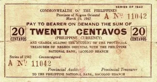 Negros 20 Centavos, 1942 image