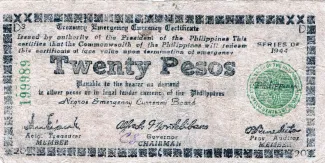 Negros 20 Pesos, 1944 image