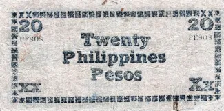 Negros 20 Pesos, 1944 reverse
