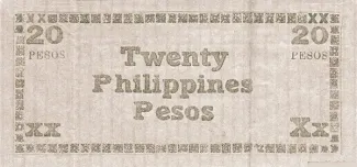 Negros 20 Pesos, 1945 reverse