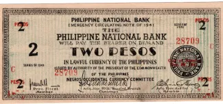 Negros 2 Pesos, 1941 image