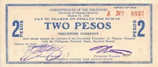 Negros 2 Pesos, 1942 image