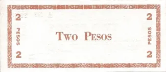 Negros 2 Pesos, 1942 reverse