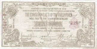 Negros 50 Centavos, 1942 image