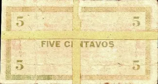 Negros 5 Centavos, 1942 reverse
